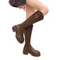 New Versatile Casual Chunky Heel High Boots