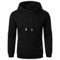 Men's Jacquard Hooded Sweater Long-sleeved Hoodie Warm Solid Sports Top