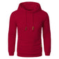 Men's Jacquard Hooded Sweater Long-sleeved Hoodie Warm Solid Sports Top