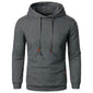 Men's Jacquard Hooded Sweater Long-sleeved Hoodie Warm Solid Sports Top
